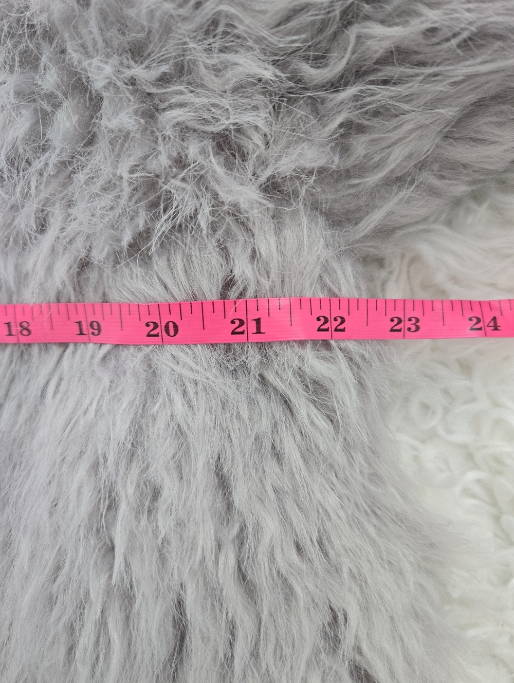 ET CLET Faux Fur Oversized Sailor Collar Coat Grey Size Medium/Large. - Picture 6 of 9